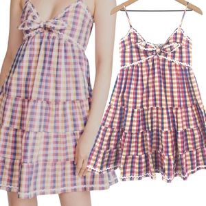 English Factory Gingham Sundress Dress